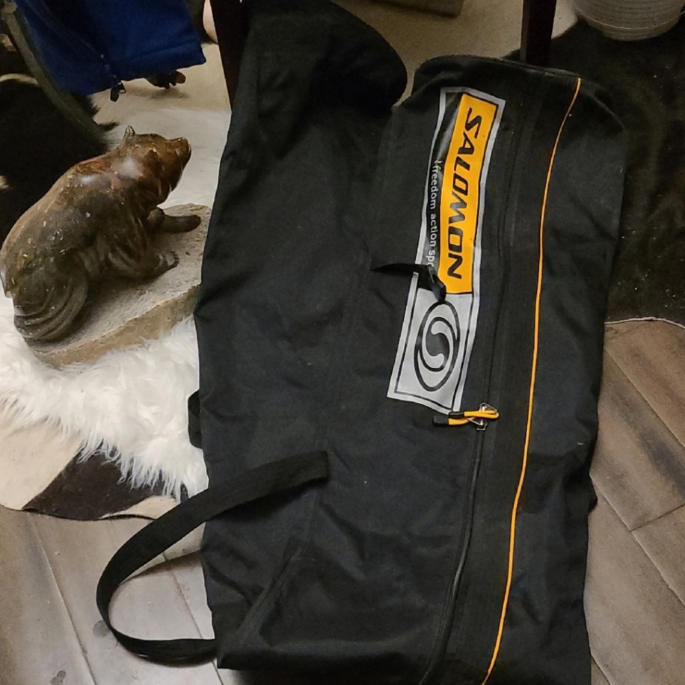 New Salomon Black" SKI" Bag with Orange Trim